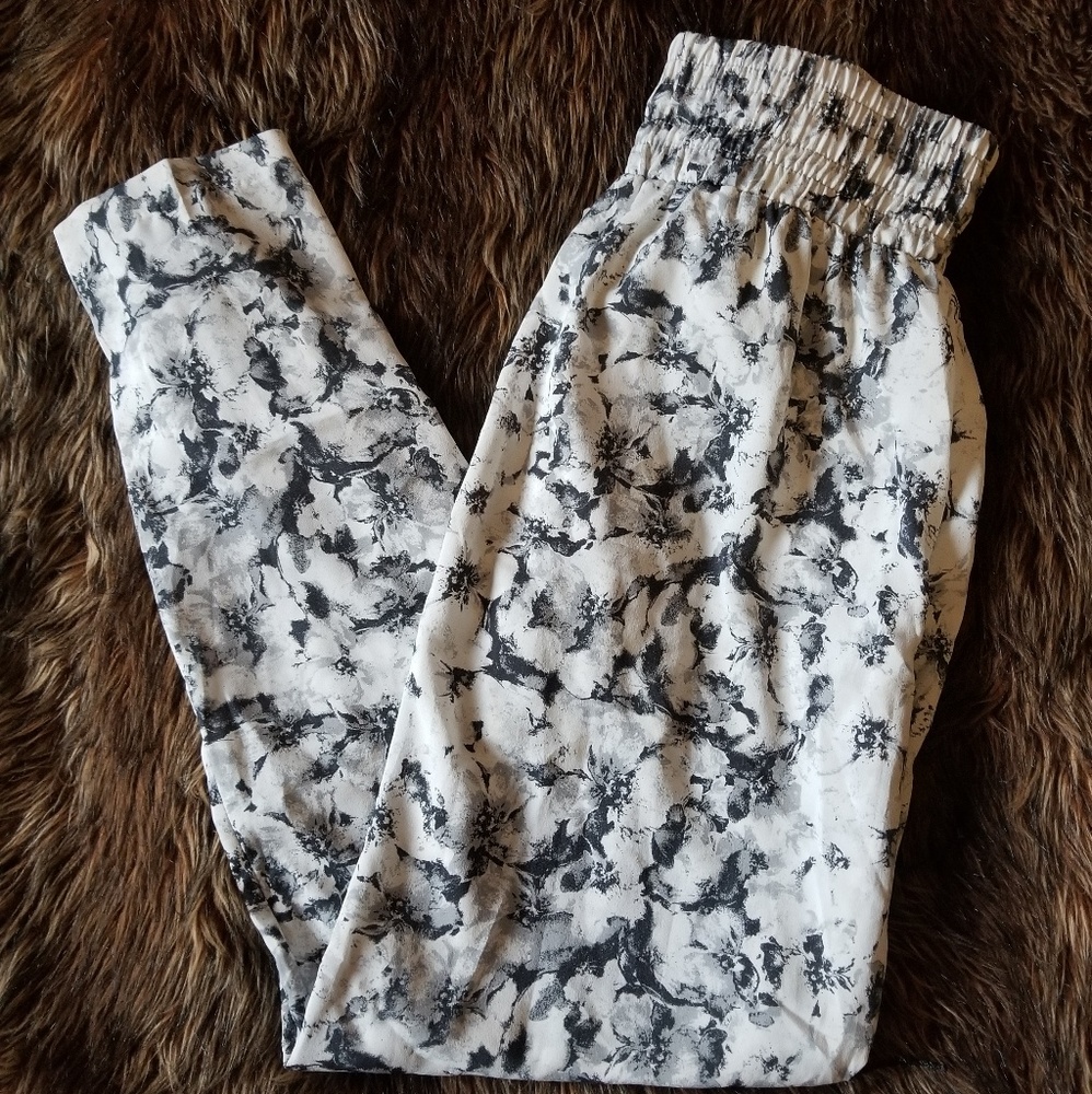 Floral Dress Pants with POCKETS